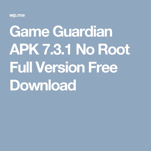 Download Game Guardian No Root 100